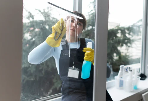 Nettoyage de vitres intérieures et extérieures à la Châtaigneraie